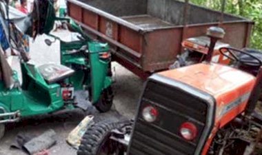 গোয়াইনঘাটে সিএনজি-ট্রাক্টর মুখোমুখি সংঘর্ষ: নি হ ত ২