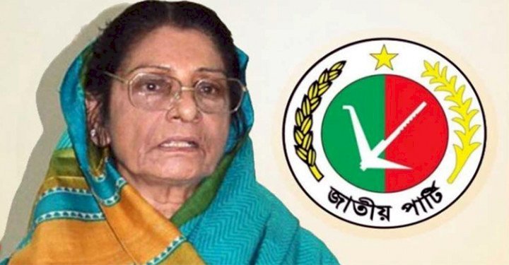 জাতীয় পার্টির একাংশের চেয়ারম্যান রওশন এরশাদ