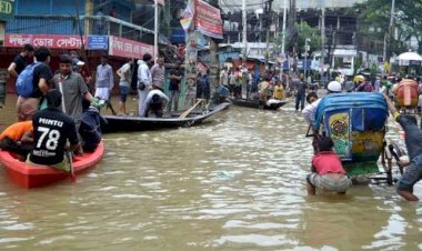 সিলেটে পানি কোথাও কমছে কোথাও বাড়ছে, দুর্ভোগ অব্যাহত