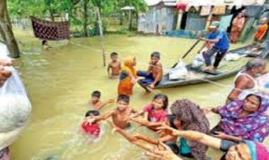 সিলেটে ত্রাণ বিতরণ: বন্যার্তদের মাথাপিছু বরাদ্দ ৫ টাকা, চাল ১,১২৫ গ্রাম!
