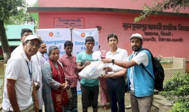 সিলেটের বন্যাদুর্গত  মানুষের পাশে মেডগ্লোবাল