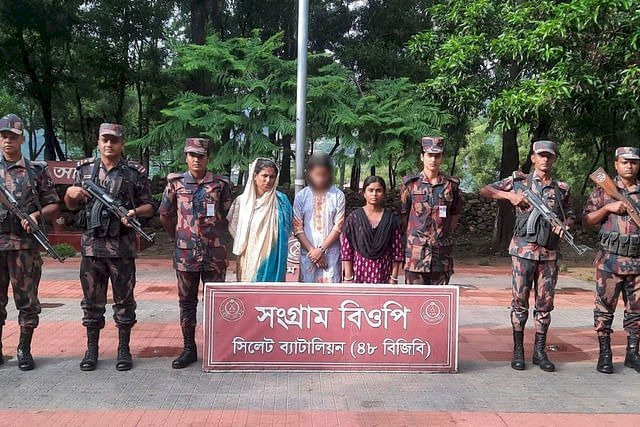 সিলেট সীমান্ত দিয়ে ভারতে অনুপ্রবেশের চেষ্টার অভিযোগে মা-মেয়েসহ আটক ৩