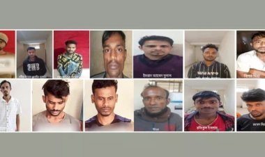 সিলেটে পুলিশের অভিযানে ১৩ ছিনতাইকারী গ্রে ফ তা র