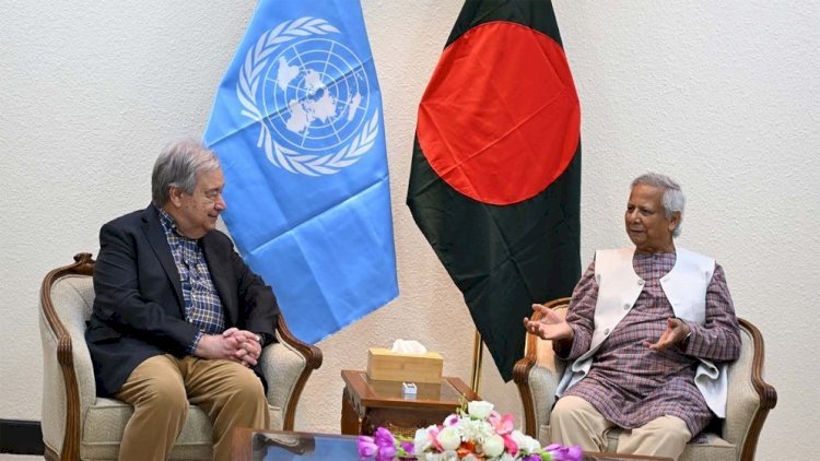 নির্বাচন নিয়ে জাতিসংঘ মহাসচিবকে কী বার্তা দিলেন প্রধান উপদেষ্টা