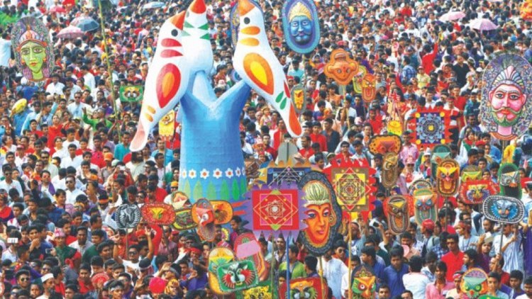নববর্ষের ঐকতান, ফ্যাসিবাদের অবসান স্লোগানে মঙ্গল শোভাযাত্রা