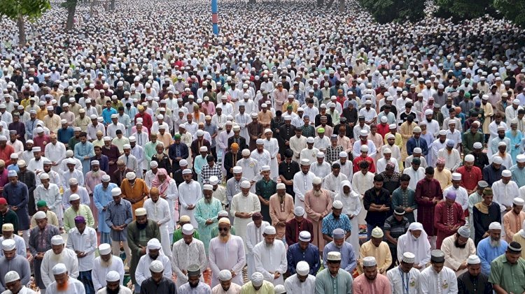শোলাকিয়ায় ৬ লক্ষাধিক মুসল্লির অংশগ্রহণে ঈদ জামাত