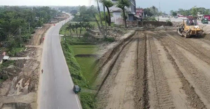 অধিগ্রহণ জটিলতায় সিলেট - ঢাকা মহাসড়ক ৬ লেনের কাজ