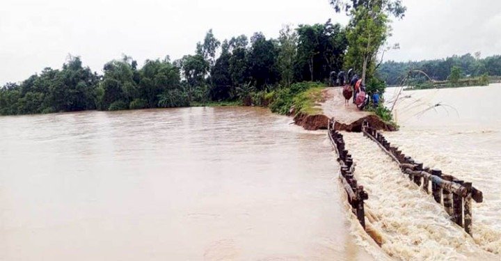 মৌলভীবাজারে বাড়ছে মনু, ধলাই ও জুড়ী নদীর পানি