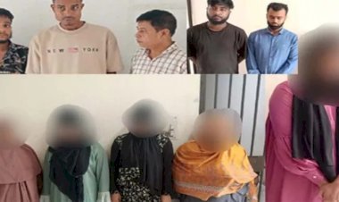 সিলেটে দুই আবাসিক হোটেলে অভিযানে, ১০ নারী-পুরুষ আ ট ক