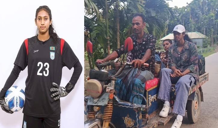 ‘আমি ভ্যান চালাই, আমার মেয়ে বিমানে চড়ে বিদেশে খেলতে যায়’