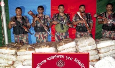 হবিগঞ্জে প্রায় দেড় কোটি টাকার ভারতীয় চোরাচালানি পণ্য জব্দ