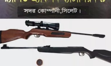 সিলেটে ঝোপঝাড় থেকে গুলিসহ দুটি বিদেশি অস্ত্র উদ্ধার