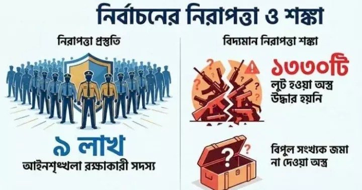 রাত পোহালেই প্রতীক্ষিত ভোট, শঙ্কা-সংশয়ে নজিরবিহীন নিরাপত্তা