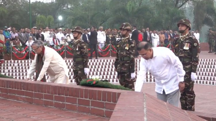 স্বাধীনতা দিবসে জাতীয় স্মৃতিসৌধে রাষ্ট্রপতি ও প্রধানমন্ত্রীর শ্রদ্ধা