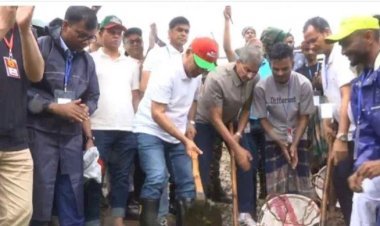 সিলেটে পুনঃখনন কাজের উদ্বোধন করলেন প্রধানমন্ত্রী